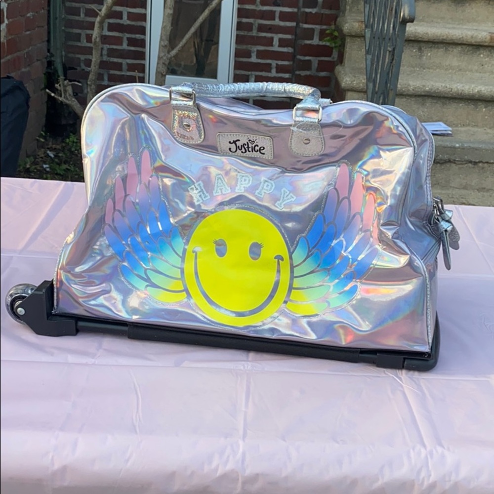 Justice kids rolling duffel